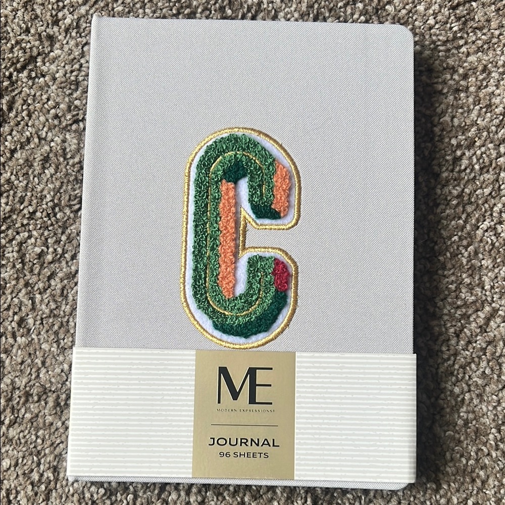 ME Makeover Essentials Gray and Green Office Notebook